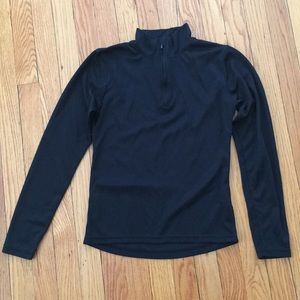 Black Long Sleeve Workout Top